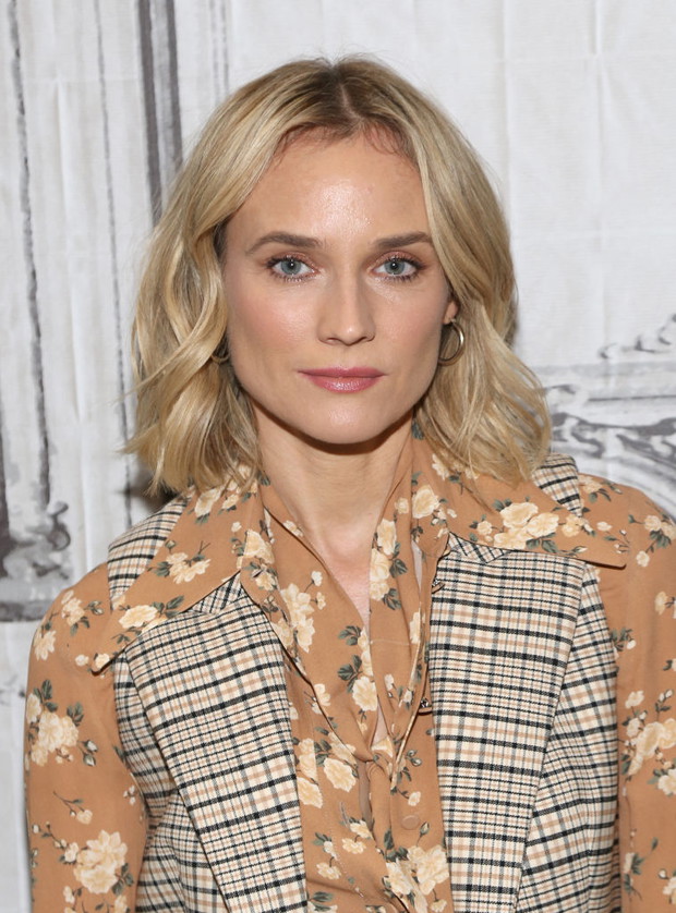 Falowany bob u Diane Kruger