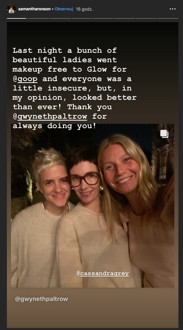 Samantha Ronson na imprezie Gwyneth Paltrow
