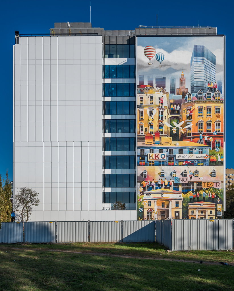 Mural Tytusa Brzozowskiego na biurowcu Spark