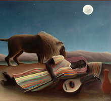 Spiąca Cyganka, Henri Rousseau, MoMA