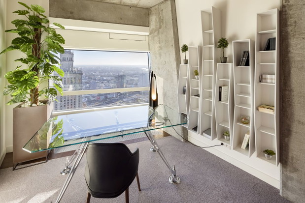 Apartament Glam, Złota 44, aranżacja Galeria Heban