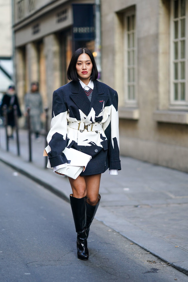 Street Style - Paris Fashion Week - Haute Couture Spring/Summer 2020 : Day Tree