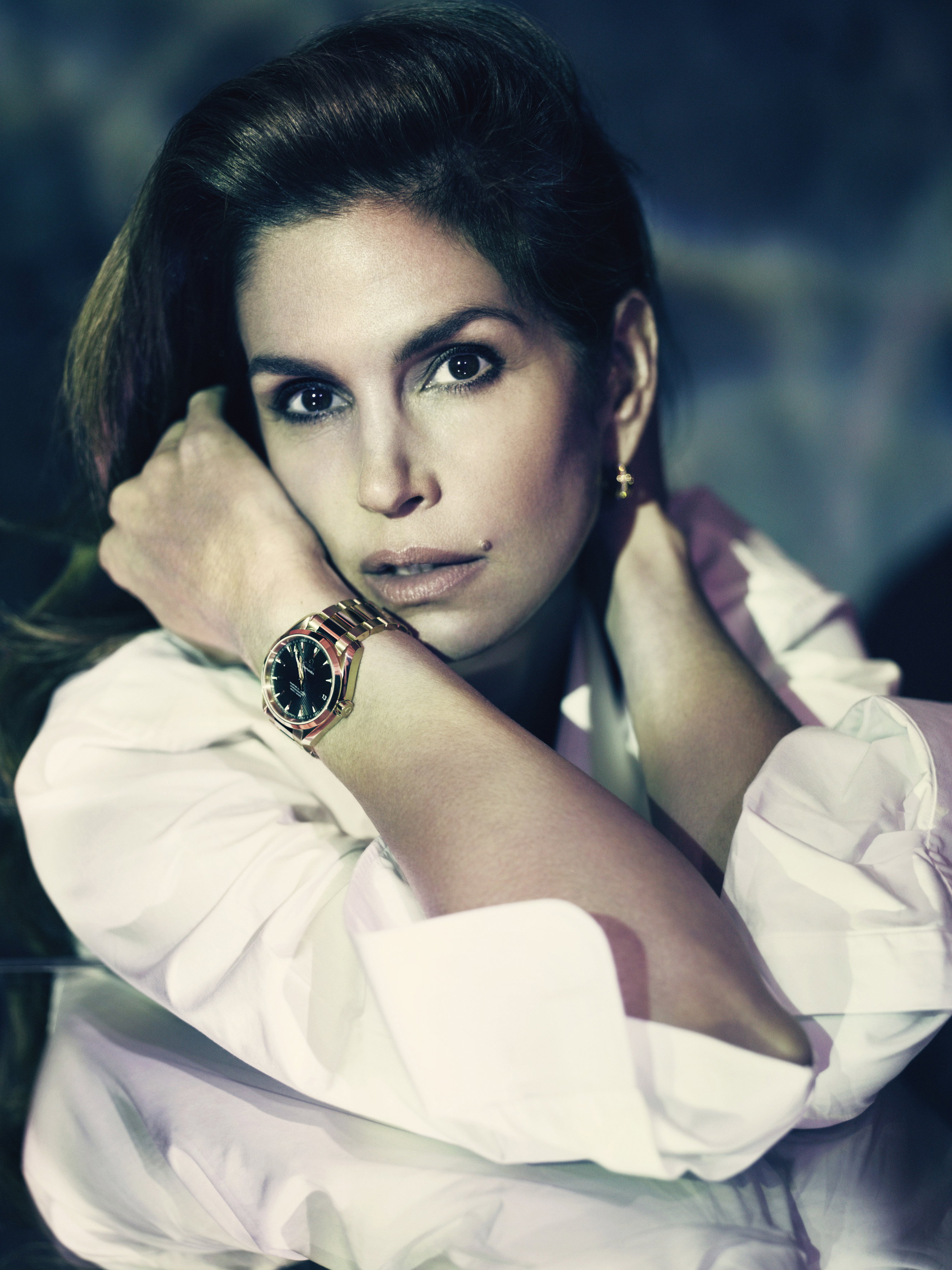 Cindy Crawford z zegarkiem OMEGA z kolekcji Seamaster Aqua Terra
