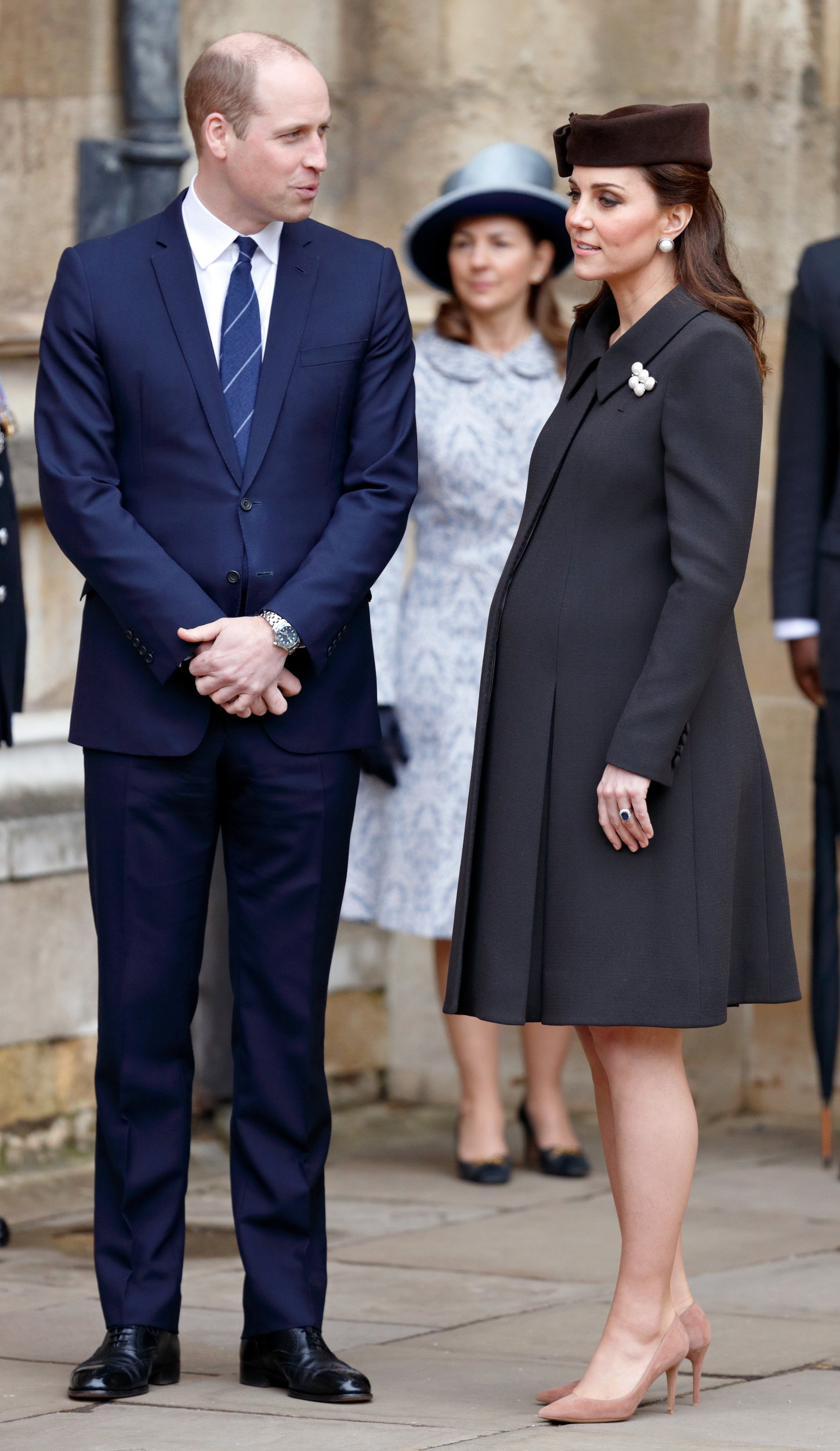 Księżna Kate na mszy wielkanocnej w kaplicy św. Jerzego, 1