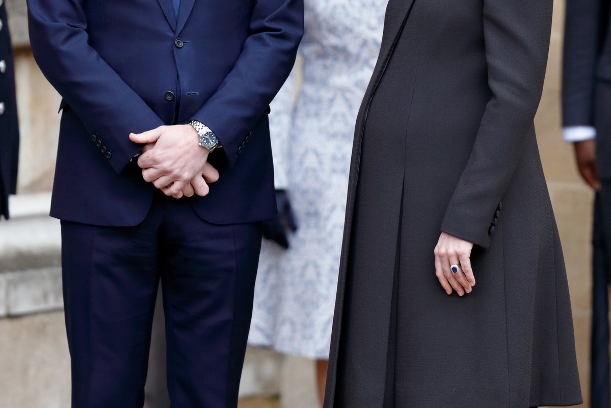 Księżna Kate na mszy wielkanocnej w kaplicy św. Jerzego, 1