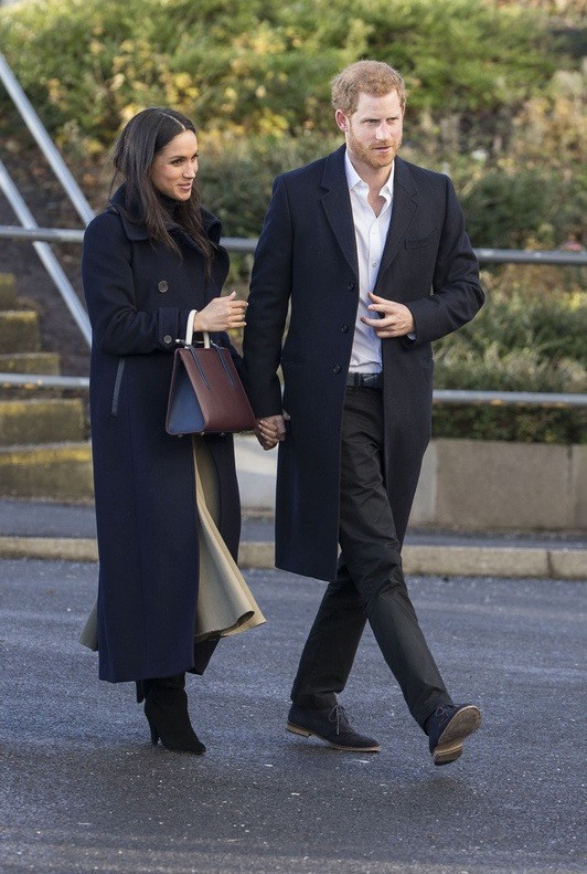 Meghan Markle i książę Harry podczas wizyty w Nottingham, 1