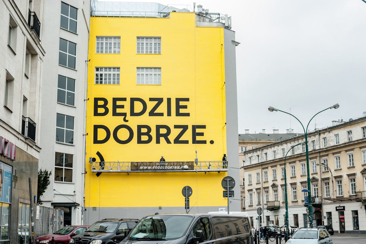 Murale z pozytywnym przekazem od Good Looking Studio