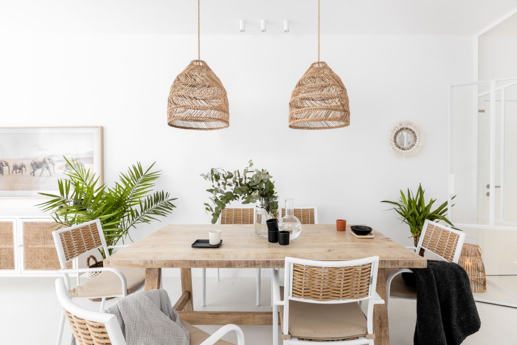 Dom w stylu boho we Wrocławiu, projekt i realizacja: Magdalena Kwoczka z pracowni Finchstudio