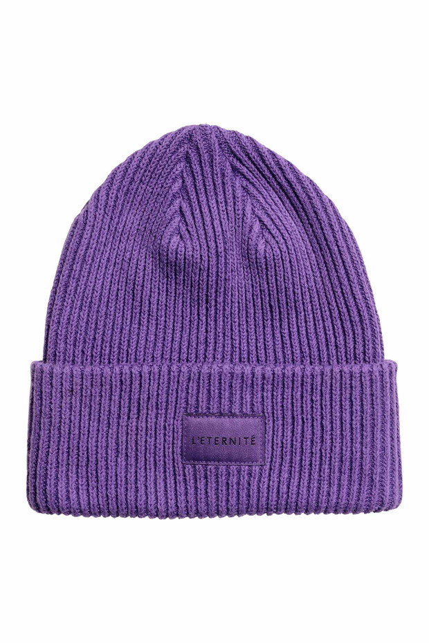 Fioletowa czapka H&M