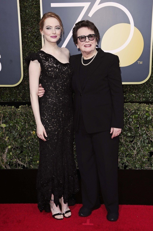 Złote Globy 2018: Emma Stone i Billie Jean King