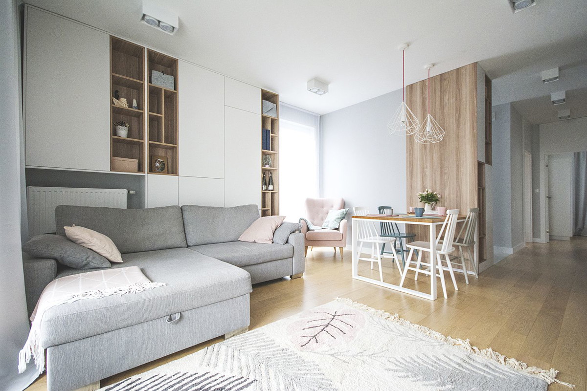 Mieszkanie w skandynawskim stylu w Warszawie, projekt Design me too