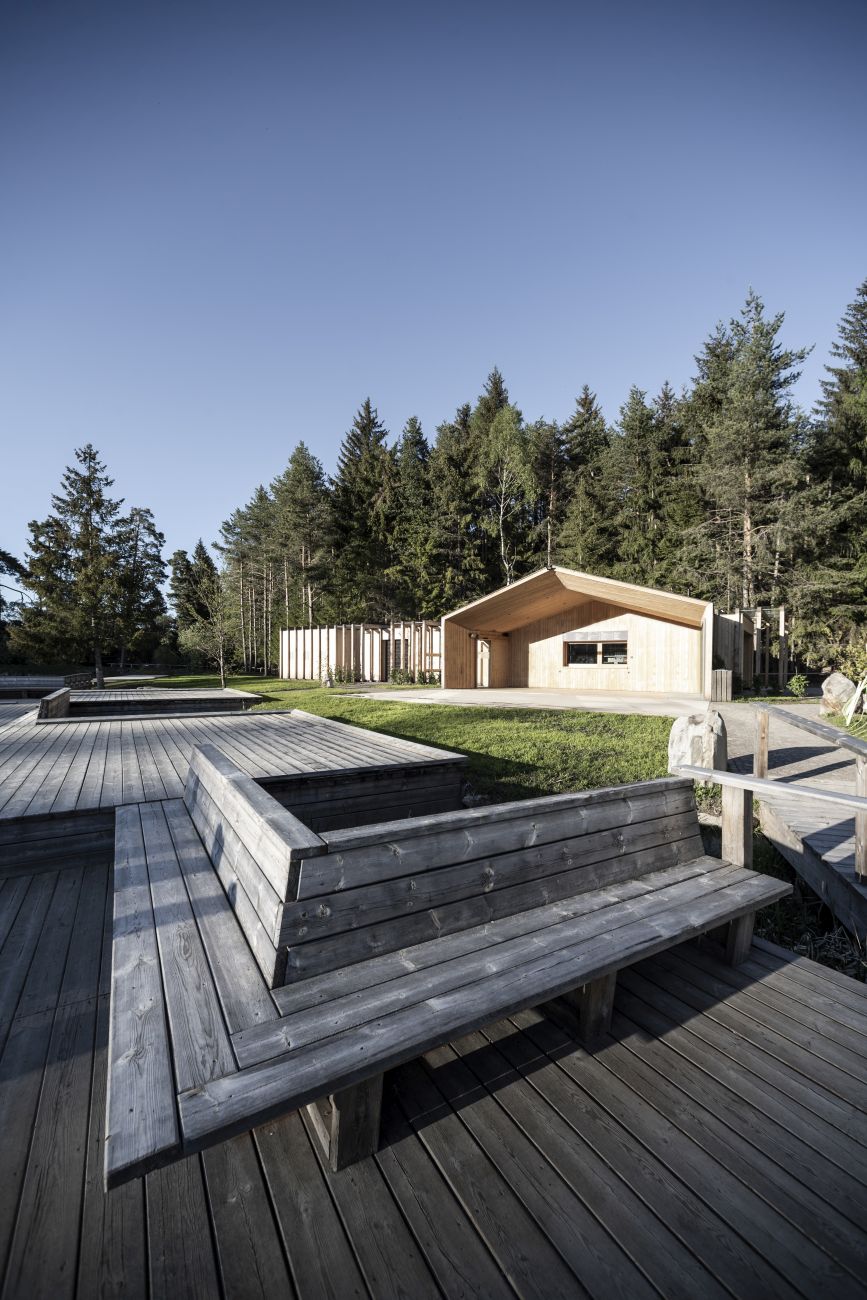 Chatka dla pływaków w Południowym Tyrolu, projekt: pracownia architektoniczna noa*