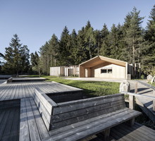 Chatka dla pływaków w Południowym Tyrolu, projekt: pracownia architektoniczna noa*