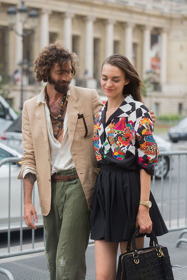 Street Style - Paris Fashion Week : Haute Couture Fall/Winter 2015/2016 : Day Three