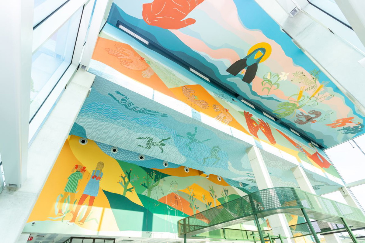 Fresk Alicji Białej w Concordia Design Wrocław
