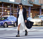 botki do sukienki: street fashion