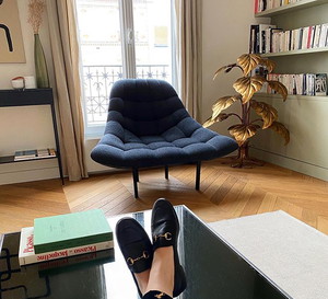 modne loafersy z klamrą na Instagramie