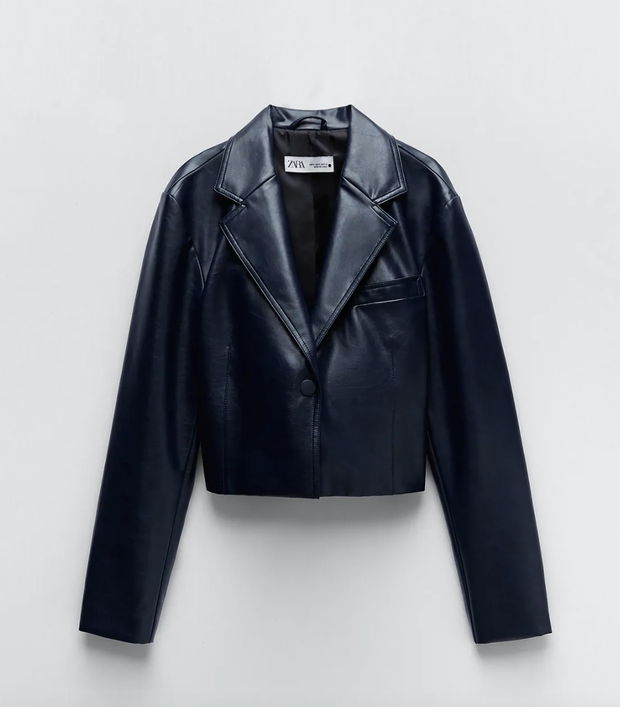 Marynarka skórzana, Zara, 199 zł