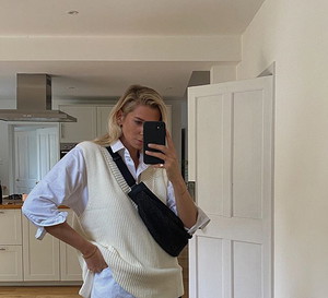 swetrowe kamizelki na Instagramie