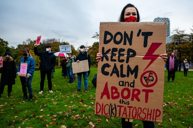 Protest Against Abortion Ban In Poland, Takes Place In The Hague