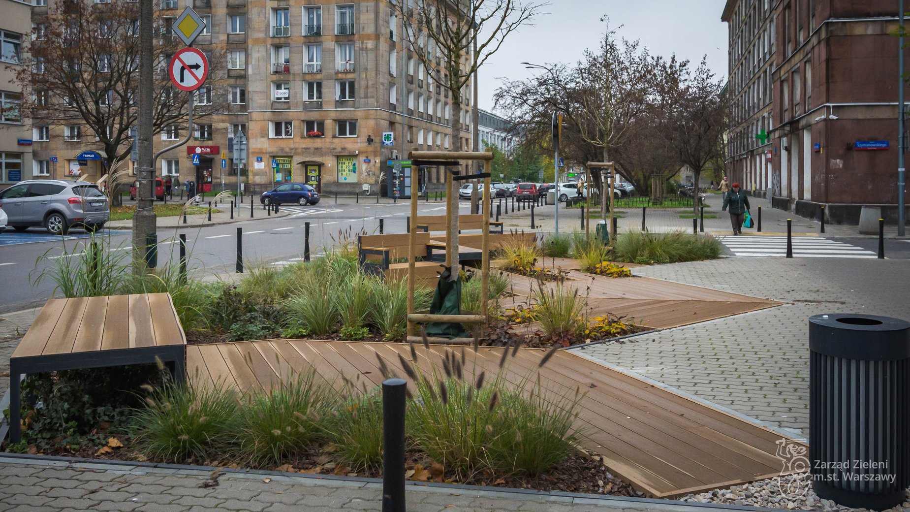 Parklet na warszawskiej Pradze