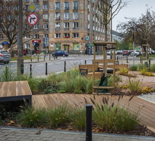 Parklet na warszawskiej Pradze