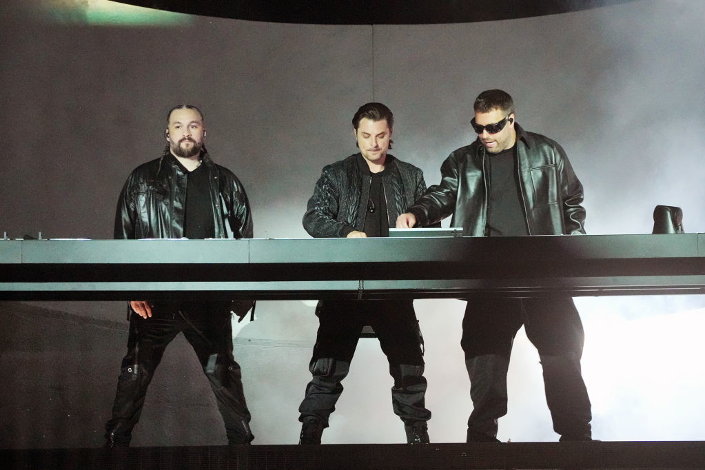 Swedish House Mafia na scenie podczas festiwalu Coachella