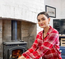 stylowe świąteczne piżamy na Instagramie