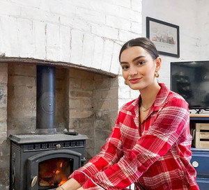 stylowe świąteczne piżamy na Instagramie