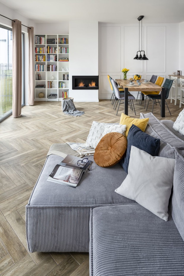 Dom pod Warszawą, projekt: Angelika Front, Katarzyna Fotek, Decoroom, stylizacja: Aleksandra Tefelska