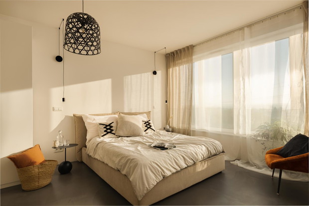 Mieszkanie z sypialnią na antresoli, Design: Architekt Magdalena Daszkiewicz, pracownia PRZESTRZENIE