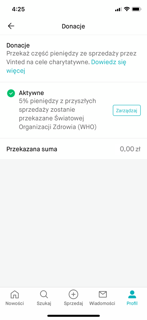 Vinted: nowa funkcja donacje