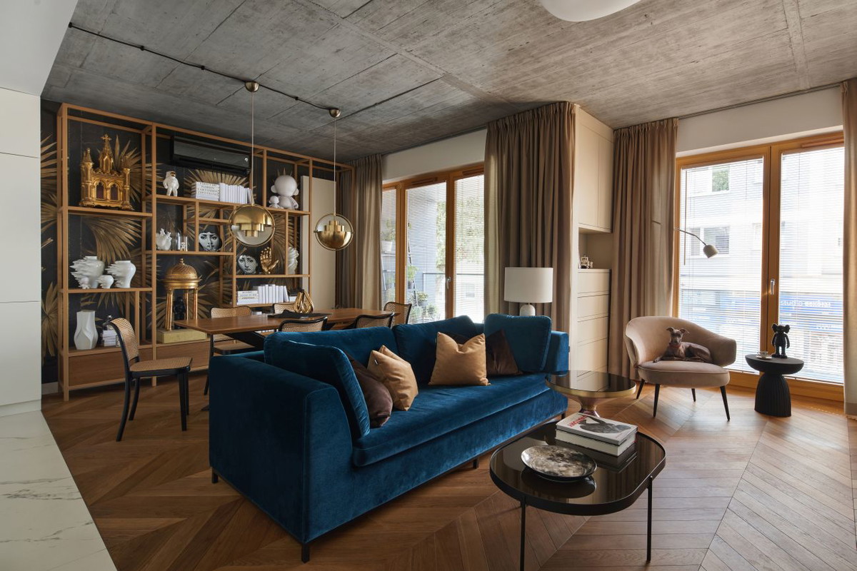 Mieszkanie dla dwojga, projekt: BLACKHAUS