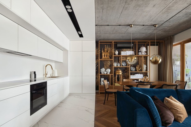 Mieszkanie dla dwojga, projekt: BLACKHAUS