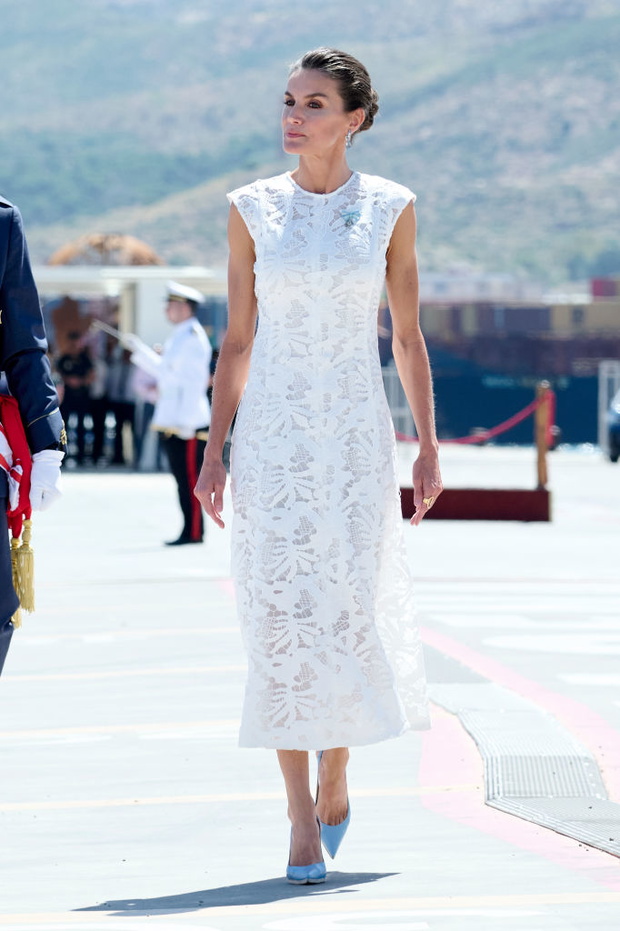Queen Letizia Of Spain Attends The Act Of Delivery  Of The National Flag To The "Special Naval War Force"