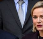 Księżna Charlene w czarnej sukni na audiencji u papieża Franciszka