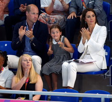 Księżniczka Charlotte, Kate Middleton i książe William