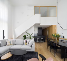 Mieszkanie z antresolą, projekt 3XEL Architekci