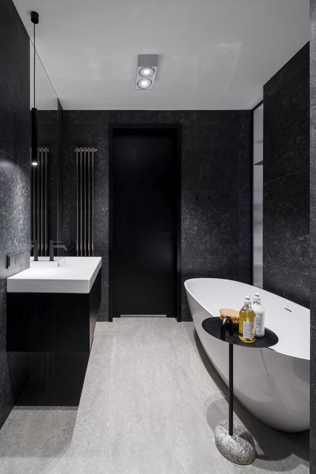 Mieszkanie z antresolą, projekt 3XEL Architekci