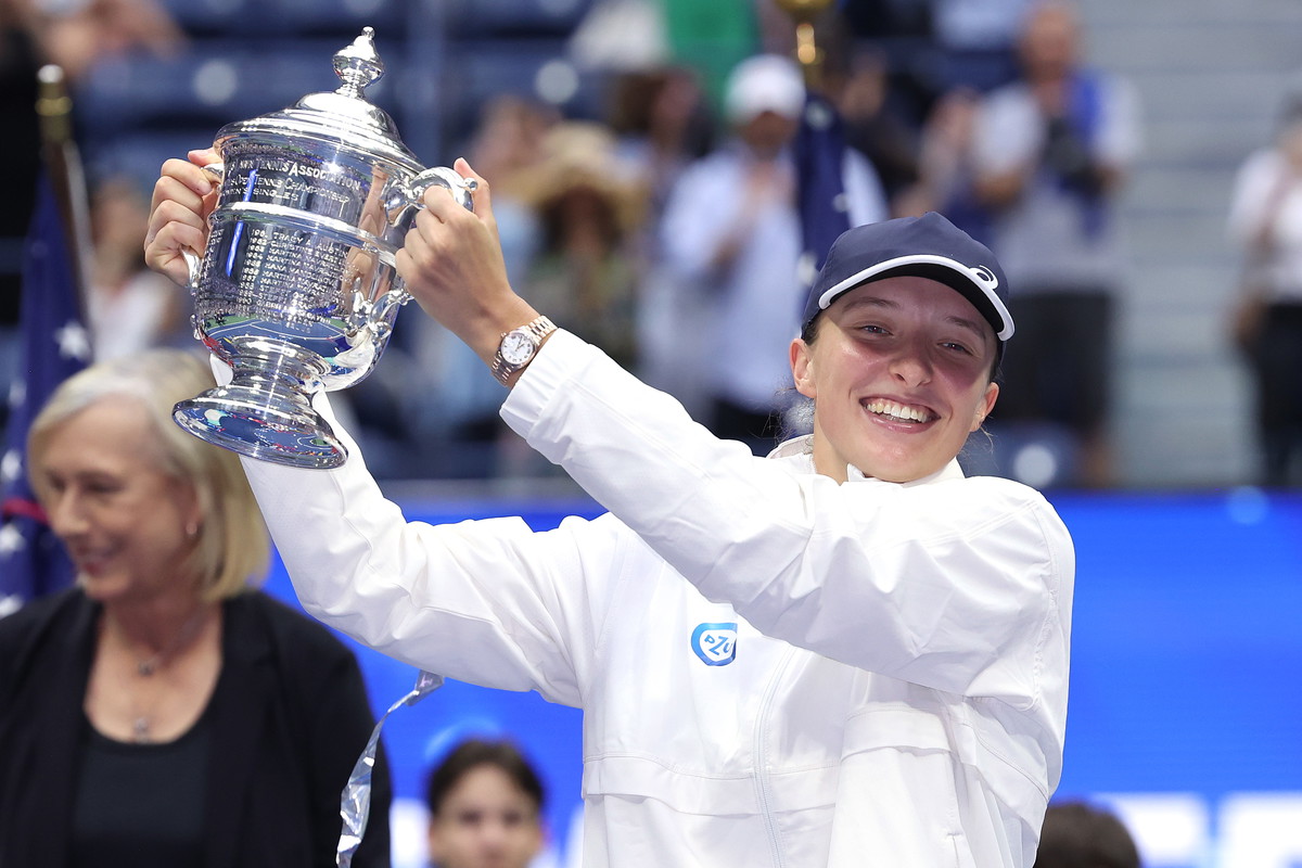 Iga Świątek podczas US Open