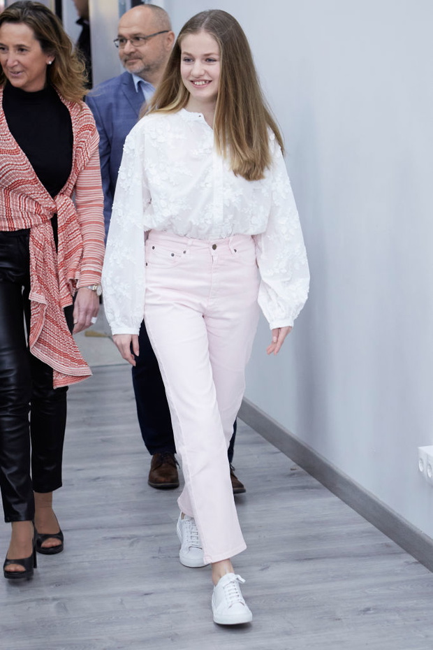Princess Leonor Attends A Conference On Youth And Cybersecurity In Madrid
