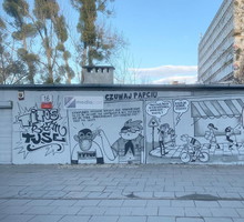 Mural upamiętaniający Papcia Chmiela w Gdańsku, autor: Tuse - Piotr Jaworski