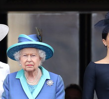 Królowa Elżbieta II i Meghan Markle