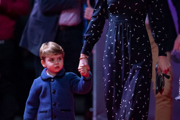 Książę Louis i Kate Middleton w Palladium Theatre, 2020 rok.