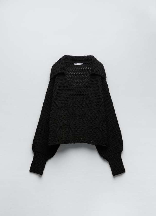 Czarny sweter na zimę, Zara, 139 zł