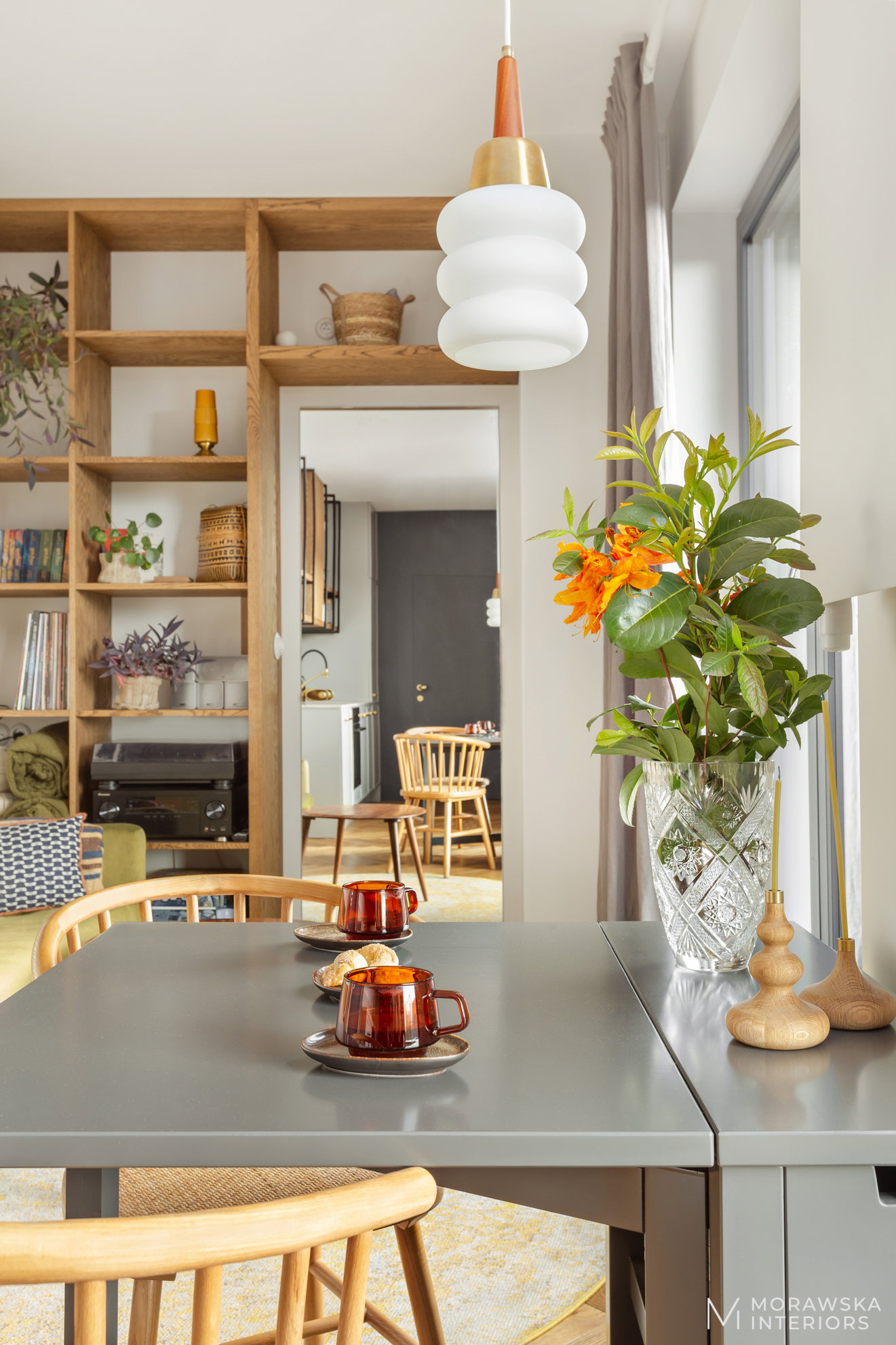 Podłużne mieszkanie w Krakowie, projekt: mgr inż. arch. Patrycja Morawska /morawskainteriors