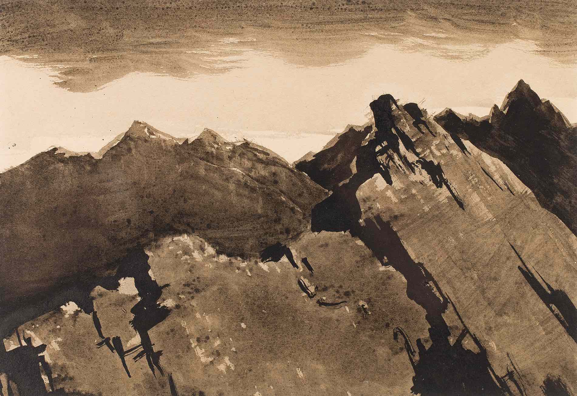Andrzej Wróblewski, Góry, nr 295, Ze szkicownika, Tatry II, ok. 1953-55