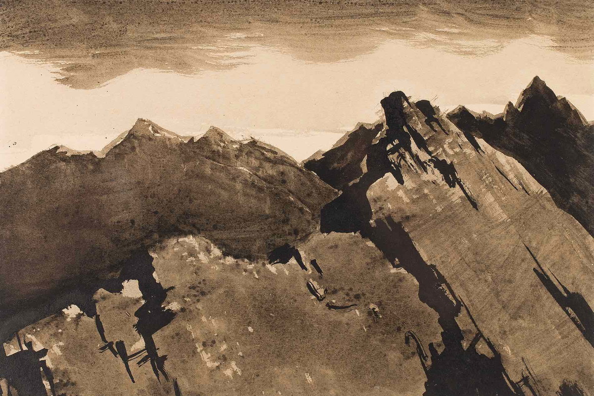 Andrzej Wróblewski, Góry, nr 295, Ze szkicownika, Tatry II, ok. 1953-55