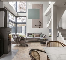 Łagodne pastele w domu prawniczki, projekt wnętrza: Małgorzata Kasperek, architekt wnętrz Decoroom, Projekt kuchni: Katarzyna Fotek, architekt wnętrz Decoroom Kitchen