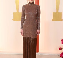 Oscary 2023: Polka zachwyca na czerwonym dywanie w Hollywood! Sandra Drzymalska wystąpiła w sukience słynnego francuskiego domu mody
